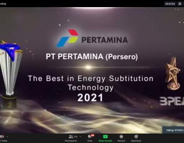 Berkinerja Unggul, Pertamina Dinobatkan sebagai Perusahaan Terbaik dalam Menerapkan Teknologi Transisi Energi