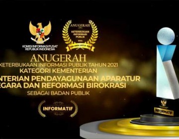 Kementerian PANRB Kembali Raih Predikat Badan Publik Informatif