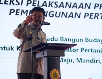 Mentan Tegaskan Kebijakan Sektor Pertanian Terbuka dan Transparan