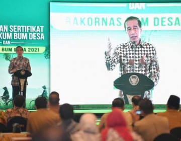 Presiden Joko Widodo Luncurkan 1.604 Sertifikat Badan Hukum BUM Desa