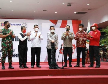 Mendagri Launching Pelaksanaan Vaksinasi Booster di Kepri