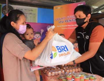 Hari Gizi Nasional 2022, BRI Salurkan Bantuan Pencegahan Stunting Anak Indonesia