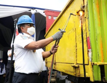 Ditjen Hubdat Normalisasi 1500 Truk ODOL Atas Inisiasi Operator Angkutan Barang Di Banyuwangi