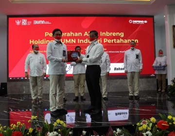 Akta Inbreng Ditandatangani, PT Len Industri Resmi Nakhodai Holding BUMN  Industri Pertahanan Defend ID