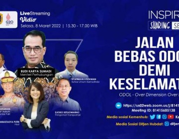 Tingkatkan Koordinasi Pengawasan ODOL, Kemenhub Gelar Webinar Bertajuk “Jalan Bebas ODOL Demi Keselamatan”