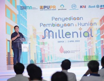 Erick Thohir: Kolaborasi BTN dengan BUMN Lain Jawab Kebutuhan Hunian Bagi Milenial