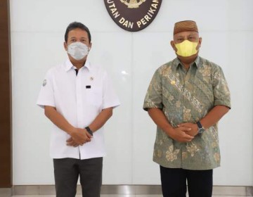 Menteri Trenggono dan Gubernur Gorontalo Bahas Pengembangan Potensi Perikanan di Serambi Madinah