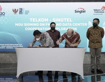 Telkom Kerjasama Strategis Dengan Singtel, Erick: Kawal Transformasi Digital Indonesia. 