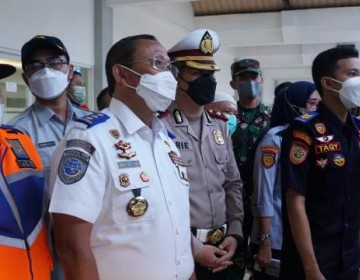 Sukseskan Angleb 2022, Dirjen Hubdat Inspeksi Keselamatan di Terminal Bulupitu Purwokerto