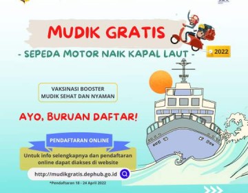 Ayo Buruan Daftar! Mudik Gratis Sepeda Motor Dengan Kapal Laut, Ini Syarat dan Jadwalnya