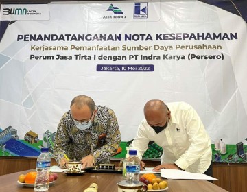 Perkuat Peran BUMN sektor SDA, Indra Karya dan Perum Jasa Tirta I Jalin Kerja Sama Optimalisasi Sumber Daya