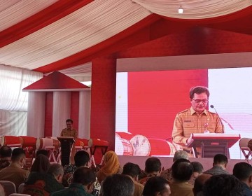 Dirjen Bina Pemdes Hadiri Kick Off Pelaksanaan Kegiatan Pembentukan Desa Anti Korupsi TA 2022