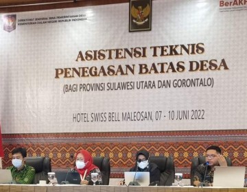 Ditjen Bina Pemdes Minta Pemprov Sulut dan Gorontalo Percepat Penyelesaian Peta Batas Desa