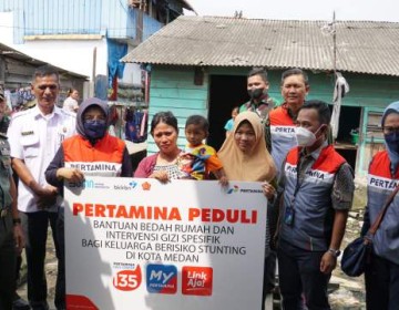 Pertamina Jalankan Program Bapak Asuh Anak Stunting di Medan dan Deli Serdang