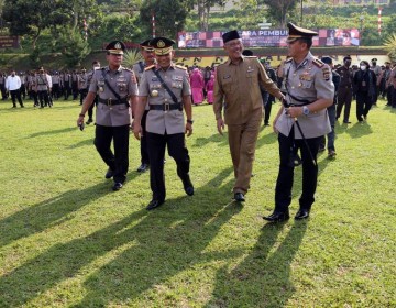 Pj Sekda M Tranggono Hadiri Upacara Pembukaan Pendidikan Bintara Polri Gelombang II TA 2022 SPN Polda Banten