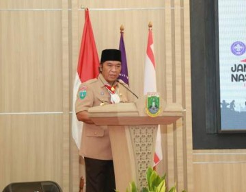 Pj Gubernur Al Muktabar Melepas Kontingen Pramuka Banten Ikuti Jambore Nasional