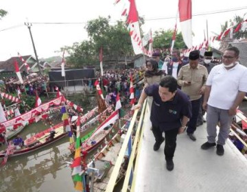 Resmikan Jembatan di Banten, Erick Thohir: Ini Wujud BUMN Peduli