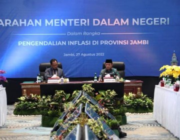 Kendalikan Inflasi di Jambi, Mendagri Minta Satgas Ketahanan Pangan Terus Monitoring Harga Komoditas