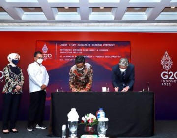 Pertamina NRE - Pondera Kaji Bersama Fasilitas Terintegrasi PLTB dan Hidrogen Hijau