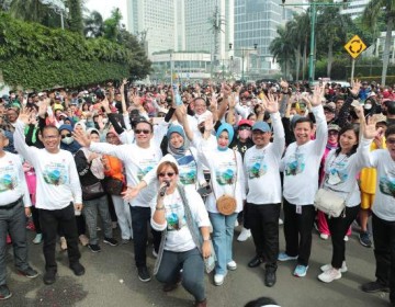 Gandeng Kelurga Maluku Utara, Kemendes PDTT Gelorakan Gernas BBI di Car Free Day Jakarta