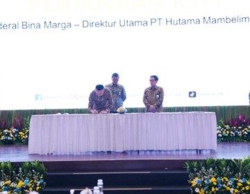 HMTP Teken Perjanjian KPBU Jalan Trans Papua Ruas Jayapura-Wamena Segmen Mamberamo-Elelim