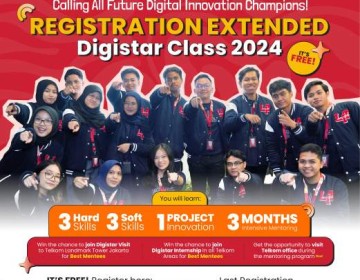 Persiapkan Future Digital Talent, Telkom Buka Pendaftaran Program Digistar Class 2024