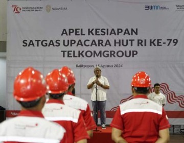 200 Personil TelkomGroup Sigap 24/7 untuk Pengawalan Upacara HUT ke-79 RI di IKN