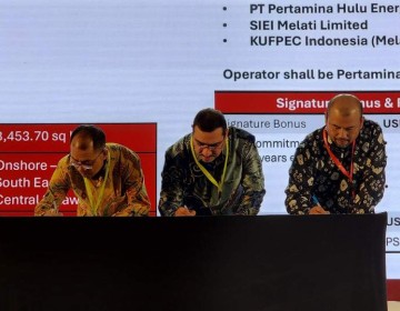 Konsorsium PHE, Sinopec, dan KUFPEC Tandatangani Kontrak PSC Wilayah Kerja Melati