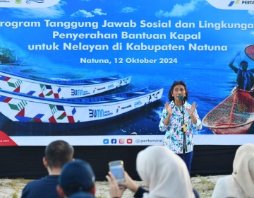 Pertamina Hadirkan Kapal Untuk Berdayakan Nelayan di Natuna