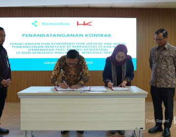 Dukung Prioritas Pemerintah Bidang Kesehatan, Hutama Karya Bangun RSUD Bengkulu Tengah