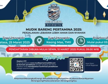5000 Kursi Disiapkan Dalam Mudik Gratis Bersama Pertamina 2025