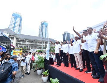 Mudik Aman dan Nyaman, Menteri ESDM dan Dirut Pertamina Lepas 1.407 Pemudik