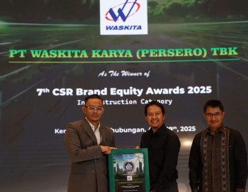 Waskita Karya Komitmen Jalankan Kegiatan Tanggung Jawab Sosial, Raih Penghargaan CSR Brand Equity Awards 2025