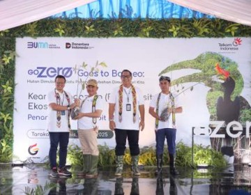 GoZero% Goes to Borneo, Telkom Lestarikan Alam Lewat Aksi Penanaman Ribuan Mangrove di Tarakan