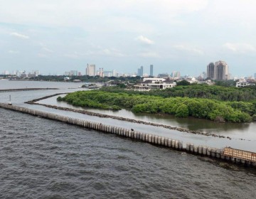 WSBP Pacu Suplai Spun Pile Proyek Pembangunan Tanggul Pengaman Pantai NCICD Paket 2, Progres Capai 69%