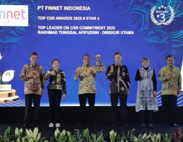Aksi Sosial Finnet Raih Penghargaan Top CSR Awards 2025