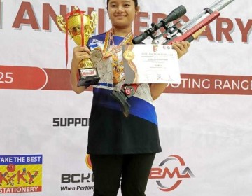 Aurellia Casandra Sabet Dua Medali Perak di Kejuaraan Menembak Nasional