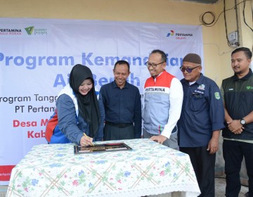 Pertamina Drilling Bangun Sumur Air Bersih, Akan Dimanfaatkan oleh 58 Kepala Keluarga di Minas Jaya, Siak