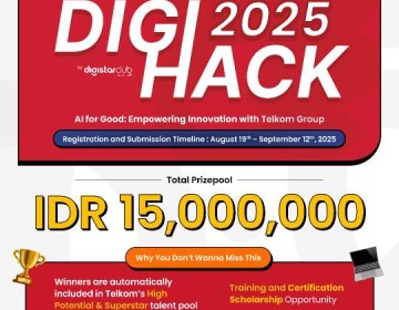 Telkom Hadirkan DigiHack 2025 sebagai Ruang Inovasi AI Talenta Digital