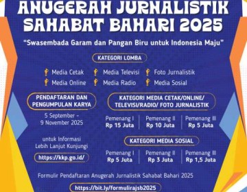 KKP Kembali Gelar Anugerah Jurnalistik Sahabat Bahari 2025