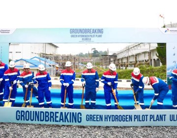 Pertamina Resmikan Groundbreaking Pilot Plant Green Hydrogen di Ulubelu