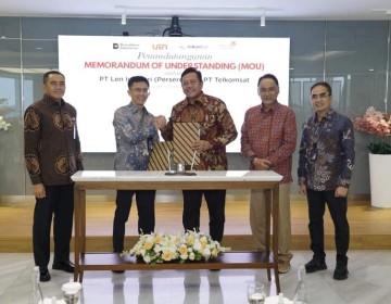 Telkomsat dan PT Len Industri (Persero) Tandatangani MoU untuk Perkuat Kolaborasi Pertahanan Berbasis Satelit