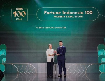 PT Bumi Serpong Damai Tbk Raih Penghargaan Tertinggi di Kategori Property & Real Estate pada Fortune Indonesia 100 Gala 2025  