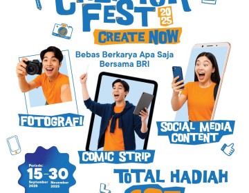 Hadirkan “Creator Fest 2025”, BRI Siapkan Wadah Kreativitas Masyarakat