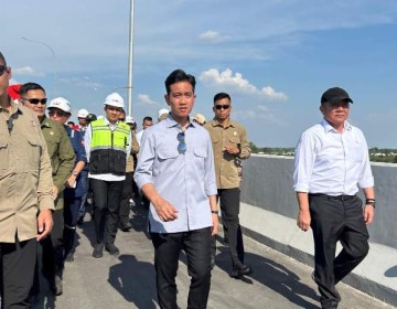 Wapres Gibran Tinjau Progres Tol Palembanng- Betung, Dorong Penyelesaian JTTS Tahap II