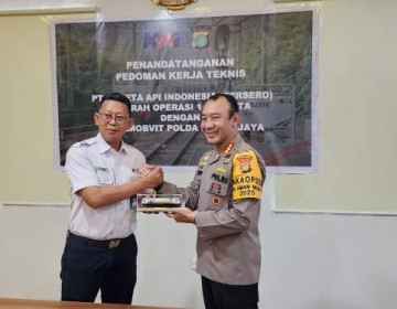 KAI Daop 1 Jakarta dan Polda Metro Jaya Tandatangani Pedoman Kerja Teknis Pengamanan Stasiun Gambir
