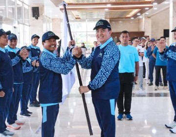 Lepas Kontingen PORNAS KORPRI XVII, Sekjen DPD RI: Tunjukkan Semangat Juang dan Sportivitas!