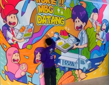 SPPG dengan Sentuhan Seni, Mural Jadi Daya Tarik Baru