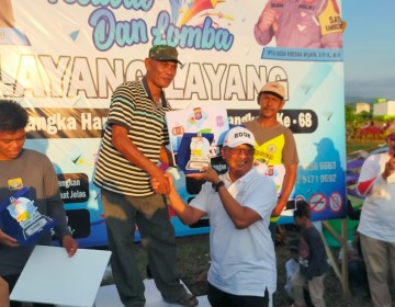 HUT Lalu Lintas Bhayangkara ke-68, Kapolres Kolut Buka Lomba Festival Layang-Layang