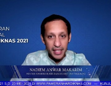 Mendikbudristek Buka Pameran Virtual Hardiknas Tahun 2021  